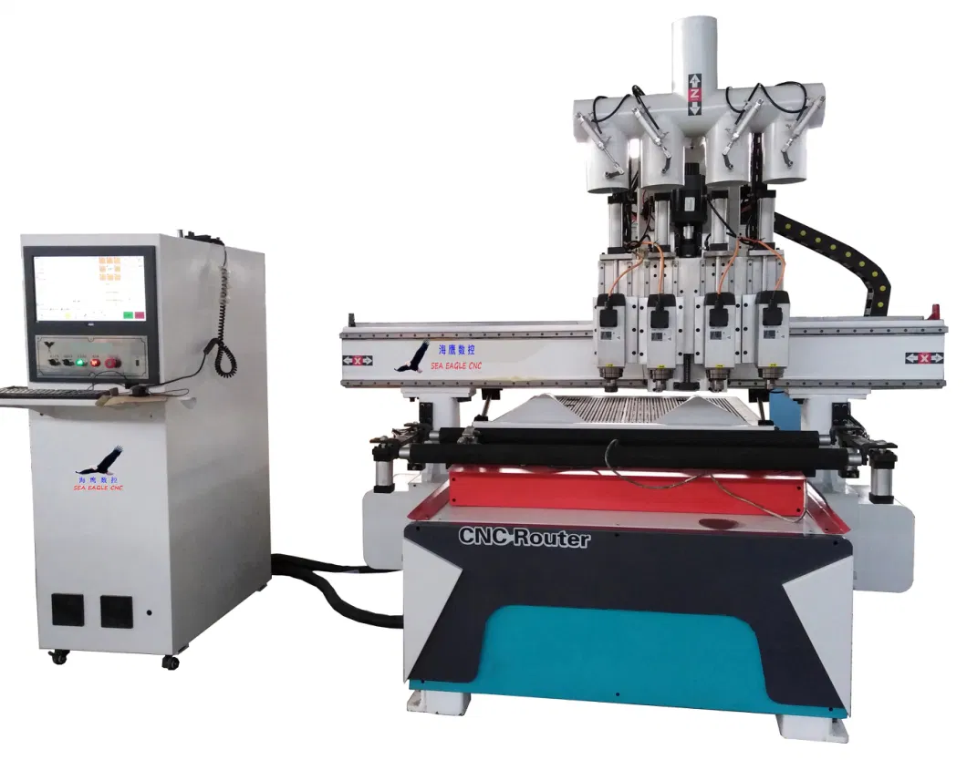 1325 Woodworking CNC Router Machine with 3.0 Kw Spindle and Hiwin Rail for Engraving Door and Furniture